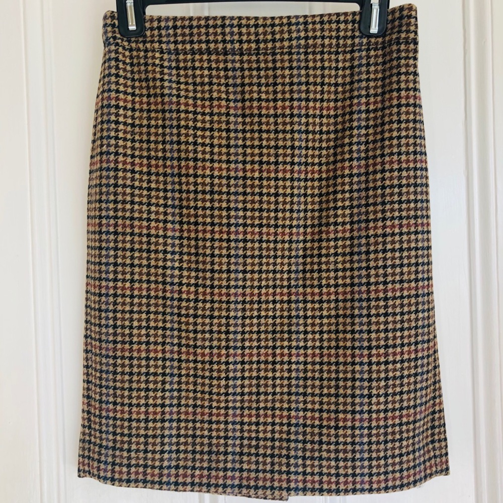 J. Crew mercantile woven plaid no 2 pencil skirt